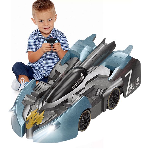 Coche Escalada Pared RC Recargable Con Control Remoto Deriva Giratorio 360