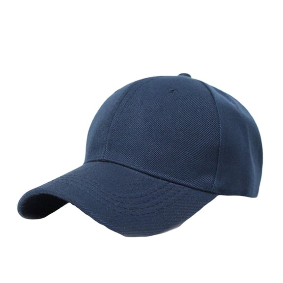 Fashion Solid Color Hook Loop Baseball Cap Unisex Outdoor Sunshade Peaked Hat