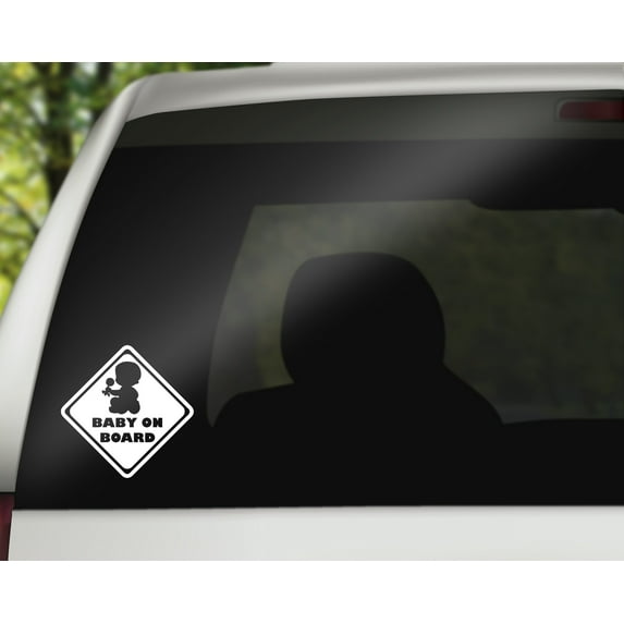 Sitting Baby with Rattle Decal