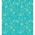 thumbnail image 3 of Yellow and Blue Duvet Cover Set, Classic Floral Twig Leaves Blooms Petals Essence Flowers Design, Decorative 3 Piece Bedding Set with 2 Pillow Shams, King Size, Turquoise Pale Yellow, by Ambesonne, 3 of 3