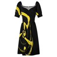 thumbnail image 5 of Panneau Jaune - Robe Sans Manches King Jaune Vêtements de Bal Femme, 5 of 5