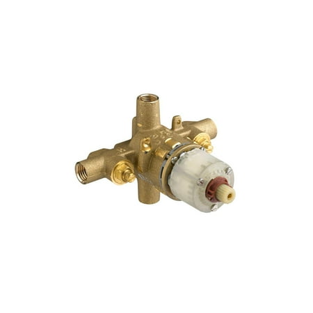 Nickel Pressure Balance Valve Trim - American Standard Pressure Balance Rough Valve Body with Female Thread I.P.S. Inlets/Outlets with Screwdriver Stops