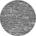 thumbnail image 1 of Ahgly Company Tapis d'Intérieur Rond Lavable en Machine Gris Transitionnel, 7 Pieds Rond, 1 of 7