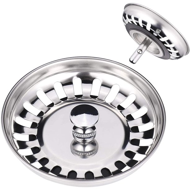Colador de fregadero de cocina, filtro de fregadero de acero inoxidable, tapón de fregadero, fregadero de residuos, accesorio de cocina, fregadero Franke, mayordomo de fregadero, tapón de lavabo, tapón de ba?o 2 piezas XianweiShao 8390605440779