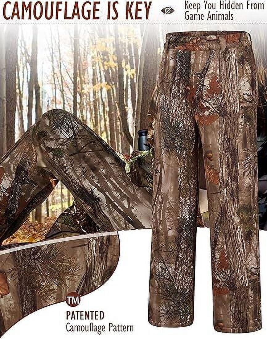 NEW VIEW Womens Camo Hunting Pants, Warm Fleece Lined Hunting Trousers, Lightweight Hunter Pants for Deer Duck Turkey Hunting
