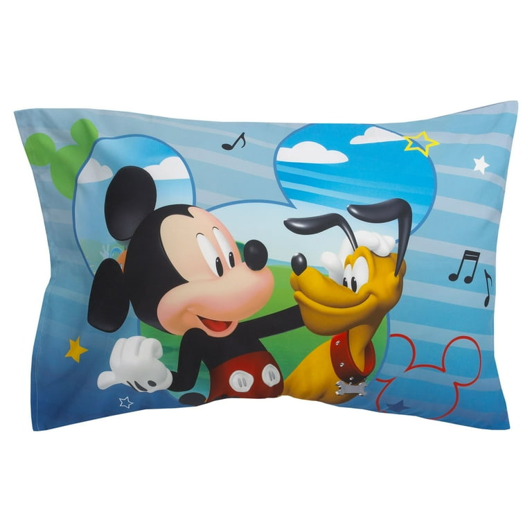 Disney Mickey Mouse Fun with Friends Toddler Bedding Sets Toddler Bed Blue 4 Piece Walmart