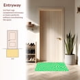 thumbnail image 3 of ODIKA 4'x6' Machine Washable Non-Slip Area Rug, Retro Funk with Interlocking Zigzag and Pastel Highlights High Traffic Rug, Green, 446753, 3 of 7