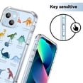 thumbnail image 5 of Dinosaur illustration Clear Case for iPhone 13 Mini,Aesthetic Art Design Case for Men Women,Unique Soft Transparent TPU Bumper Case Cover, 5 of 5
