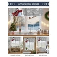 thumbnail image 6 of Valances for Windows Christmas Snowman Rod Pocket Cafe Window Treatments Valance Curtains for Kitchen Bathroom Laundry Basement Windows 56"x16", 6 of 7