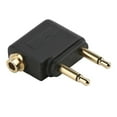 thumbnail image 2 of 5Pcs 3.5mm Plug Adaptor Jack Audio Headphone Converter Adapter Headset Connector for Airline Airplane Travel Earphone, 2 of 8