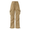 thumbnail image 3 of JAJAHO Kids Cargo Pants With Multiple Pockets Boys Girls Elastic Waist Loose Fit Straight Leg Jogger Pants 5-15Y Comfy Trousers, 3 of 9