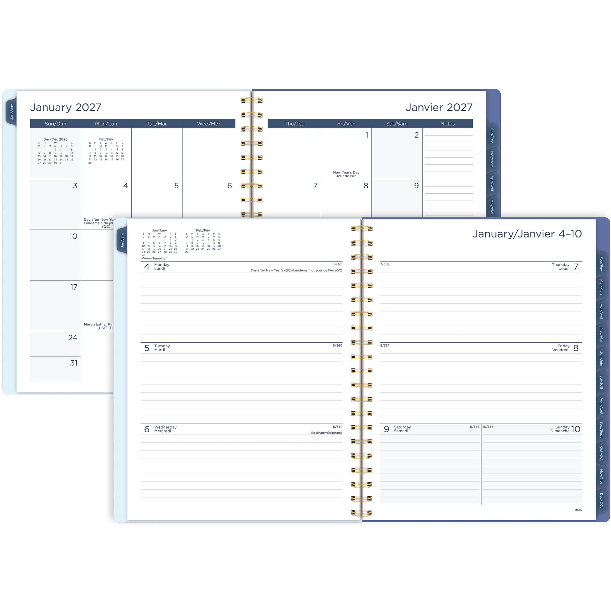 Mead® Spring Floral LG W/M 12M Planner, 2027