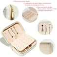 thumbnail image 3 of Coconut Jujube Tree Velvet Portable Travel Organizer with Removable Compartment - Gift, Jewelry Boxes, Necklace, and Jewelry Organizer, 3 of 7