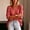 Red, variant on Morttic Women's Square Neck Faux Denim Mid Sleeve Blouse – Solid Color Casual Top with Lace Trim Front Summer Daily Outfit Navy Blue，S