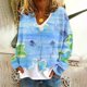 thumbnail image 1 of Puntoco Chaqueta Informal Con Botones Y Estampado De Moda Para Mujer, 1 of 5
