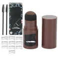 thumbnail image 1 of Eyebrow Stamping Kit, 2 Brushes Waterproof Eyebrow  Stencil Kit Time Saving Beautiful  For Shadow Makeup For Female Dark Brown, 1 of 8