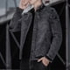thumbnail image 2 of Chaqueta de piel sintética con cremallera de color sólido a la moda de otoño primavera y otoño para hombre Pompotops oipoqjl13963, 2 of 6