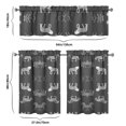 thumbnail image 6 of Kitchen Curtains 36 Inch Short - 3 Panel Set, Cute Horse Pony Print, Rod Pocket Window Curtain, 100% Polyester for Farmhouse, Retro Rural Kitchen, Easy Wash, 6 of 6