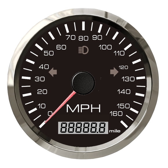 85mm GPS Speedometer 0-160MPH With Turning Light Speed Gauge For Marine Boat Car Motorcycle Accessories