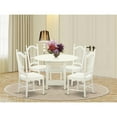 thumbnail image 2 of East West Furniture Sudbury 5-piece Wood Dinette Set in Linen White, 2 of 6