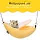 thumbnail image 2 of Cama colgante para mascotas, nido de terciopelo con forma de plátano para mascotas, hamaca para hámster (amarilla), 2 of 14