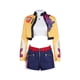 thumbnail image 2 of Moonsky Traje de fiesta de carnaval de Halloween para niñas pequeñas, disfraz de Kpop Demon Hunters Huntrix Rumi, traje de cosplay de anime, conjunto completo de top y pantNaranja-110, 2 of 6