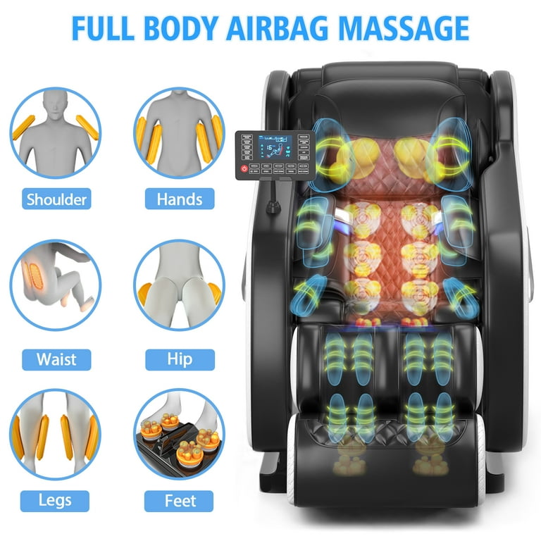 VComfort MeDiFit Pro Massage Chair – Full-Body Shiatsu, Kneading, Rocking & Air Compression | Heat Therapy, Zero Gravity, Voice Control | 22 Auto Programs | 2025 Enhanced Edition (Black