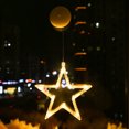 thumbnail image 3 of Lámpara LED navideña con ventosa, campana, muñeco de nieve, estrellas, luces festivas, lámpara colgante ornamental a batería para decoración del hogar, 3 of 5