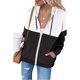 thumbnail image 2 of Sudaderas con capucha de manga larga con cremallera cómoda para mujer Chaquetas Sudadera con capucha con cordón informal Abrigo Pompotops gfhjh12477, 2 of 5