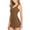 Brown, variant on Beautyin Women's Long Camisole Shelf Bra Solid Racerback Tank Top Undershirt