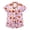 Purple, variant on JIAYUE Girl Children Pajamas Casual Halloween Cute Pattern Print Summer Sleepwear With Short Sleeves Notched Collar Design Tops Shorts Loungewear Two Piece Set For Home Night Sleep ,13-14 Years