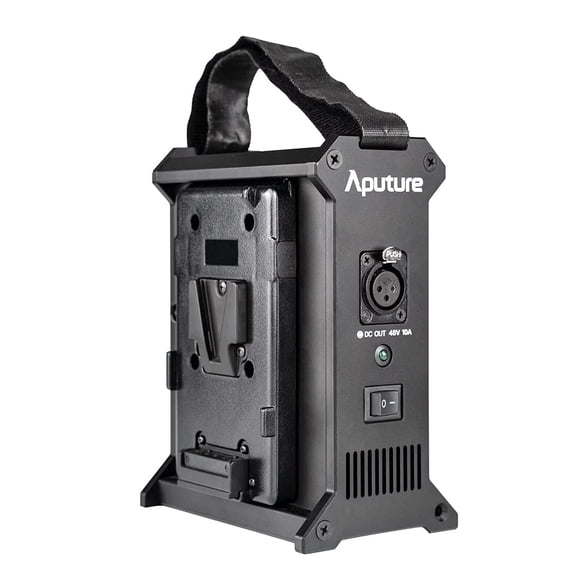 Central eléctrica de baterías FOMITO Aputure 2-Bay V-Mount 480W