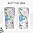 thumbnail image 6 of 20oz Tumbler With Lid And Straw, Hydrangea Flowers Butterfly Vacuum Insulated Iced Coffee Mug Reusable Travel Cup Stainless Steel Water Bottle, 6 of 6