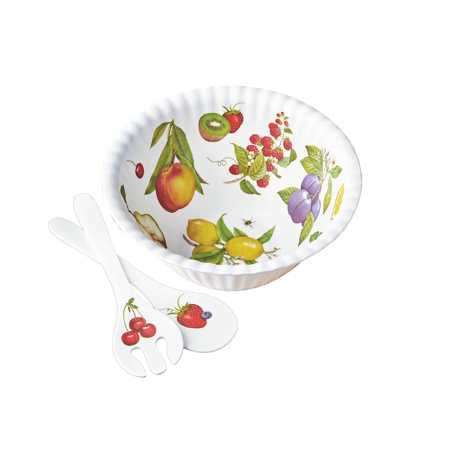 One Hundred 80 Degrees Fruit Salad Serving Set, 3 Piece Set Bowl