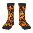 thumbnail image 1 of Kdxio Halloween Print Children's Socks for Daily Wear and Sports Use Colorblock Mid-Calf Design Breathable Material, 1 of 5