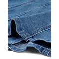 thumbnail image 5 of INSPIRE CHIC Women's Jean Blazer Lapel Notch Collar Long Sleeve Denim Jackets XS Denim Blue, 5 of 7