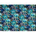 thumbnail image 2 of Zelouf Print On Ity  , Sewing, DIY, Crafts Fabric by the Yard, 947 Blk/blue, 7 Yard, 2 of 2