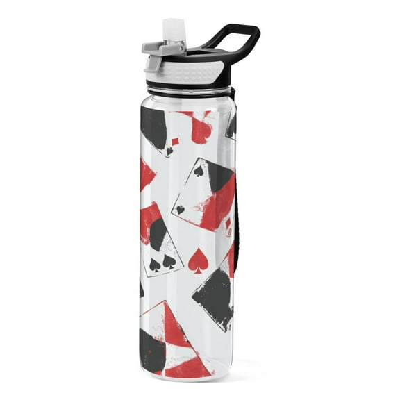 BZSMCE Sport Bottle Cards Of Chance Outdoor sports Water Bottle Size: 10.4x3in