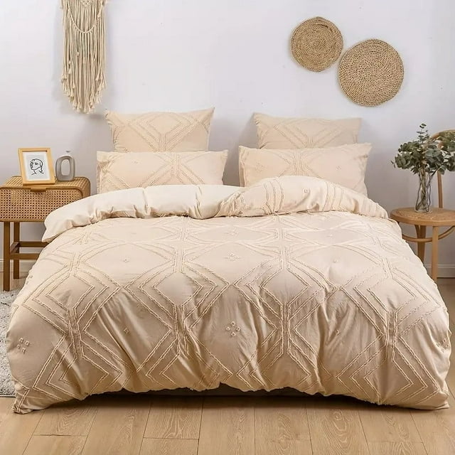 Wzzjkit Queen Comforter Set - Bed in a Bag Queen Size 2 PCS, Washable Solid Color Soft King Size Comforter Set for All Seasons, Bedding Set with Duvet Cover, Pillowcases