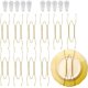 thumbnail image 1 of 10 soportes decorativos para platos de pared de acero inoxidable dorado con 10 ganchos de pared para colgar platos, dormitorio, arte, sala de estar, restaurante, 1 of 5
