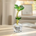 thumbnail image 6 of Meggemo Shamrock Crystal Flower Decorative Ornament Sparkling Clover Craft For Home Tabletop Mantle Shelf Party Centerpiece St Patrick's Day Festive Decor, 6 of 6
