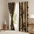 thumbnail image 3 of Manfei American Flag Curtains Pack of 2 (42x84 Each) for Kids, Branches Plant Botanical Curtains Blackout, Countryside Bedroom Curtains, Black Out Curtains Home Decor, 3 of 6