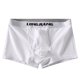thumbnail image 1 of Ceisia Men's Solid Color Knitted Cotton Boxer Briefs, U-Shaped Pouch High Elasticity Breathable Underwear for Men White M Gifts, 1 of 4