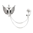 thumbnail image 2 of Broche de cadena Vogel Broche--pin para bufanda-de moda Plata, 2 of 9