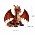 thumbnail image 4 of 2026 1Set Fantasy Themed Patchwork Dragon DIY Kit, Handmade Sewing Craft with Textured Finish, Whimsical 3D Dragon Ornament Making Project for Home Display (Red), 4 of 7