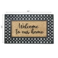 thumbnail image 3 of Maison Concepts Rubber & Coir Mat Welcome To Our Home (18L X 30W X 1H), 3 of 3