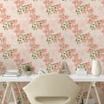 thumbnail image 2 of Ambesonne Soft Floral Peel & Stick Wallpaper for Home, Romantic Orchid Flowers, 13"x36", Blush Olive Green, 2 of 5