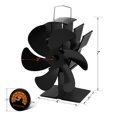 thumbnail image 2 of TCFUNDY 6-Blade Heat Powered Eco-Friendly Warm Air Circulation Fan Fireplace Fan, 2 of 8