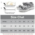 thumbnail image 3 of CAMEL Womens Hiking Sandals Comfortable Walking Sandals Open Toe Adjustable Velcro Sport Slingback Platform Casual Shoes Platform Sandals Gray, 3 of 9