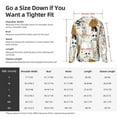 thumbnail image 5 of Uemuo Hand Drawn Animals Pattern Women's Full Zip UPF 50+ Sun Protection Hoodie Jacket Long Sleeve Sun Shirt Hiking Outdoor Performance with Pockets-XX-Large, 5 of 9